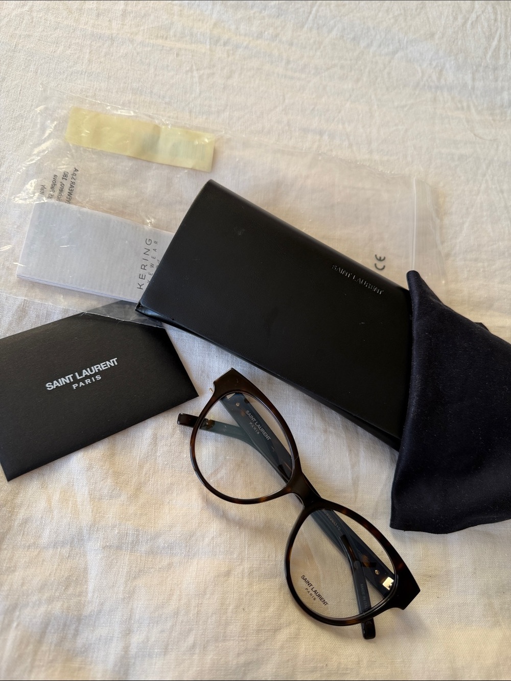 Saint Laurent SL M34 004 Havana Eyeglasses - Picture 4 of 8